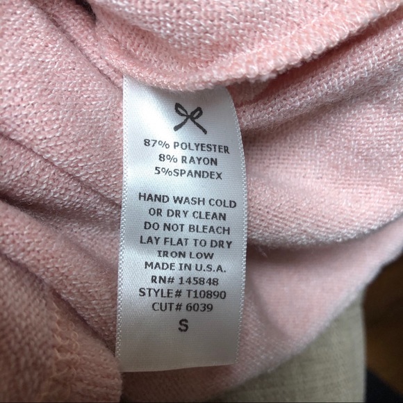 Everly Pink Cold Shoulder Sweater Top Sz S - Picture 7 of 9